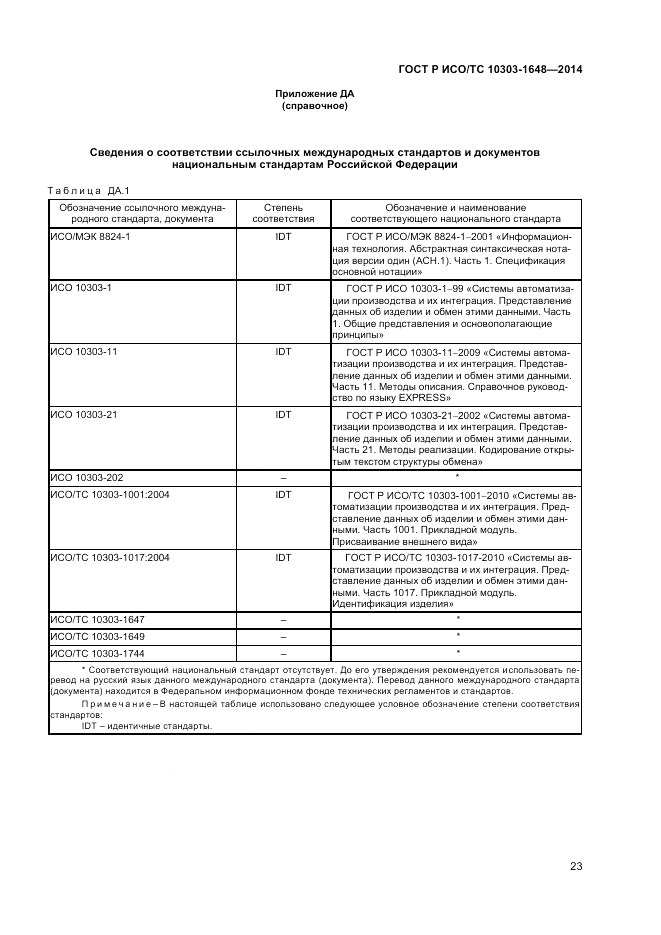 ГОСТ Р ИСО/ТС  10303-1648-2014, страница 27