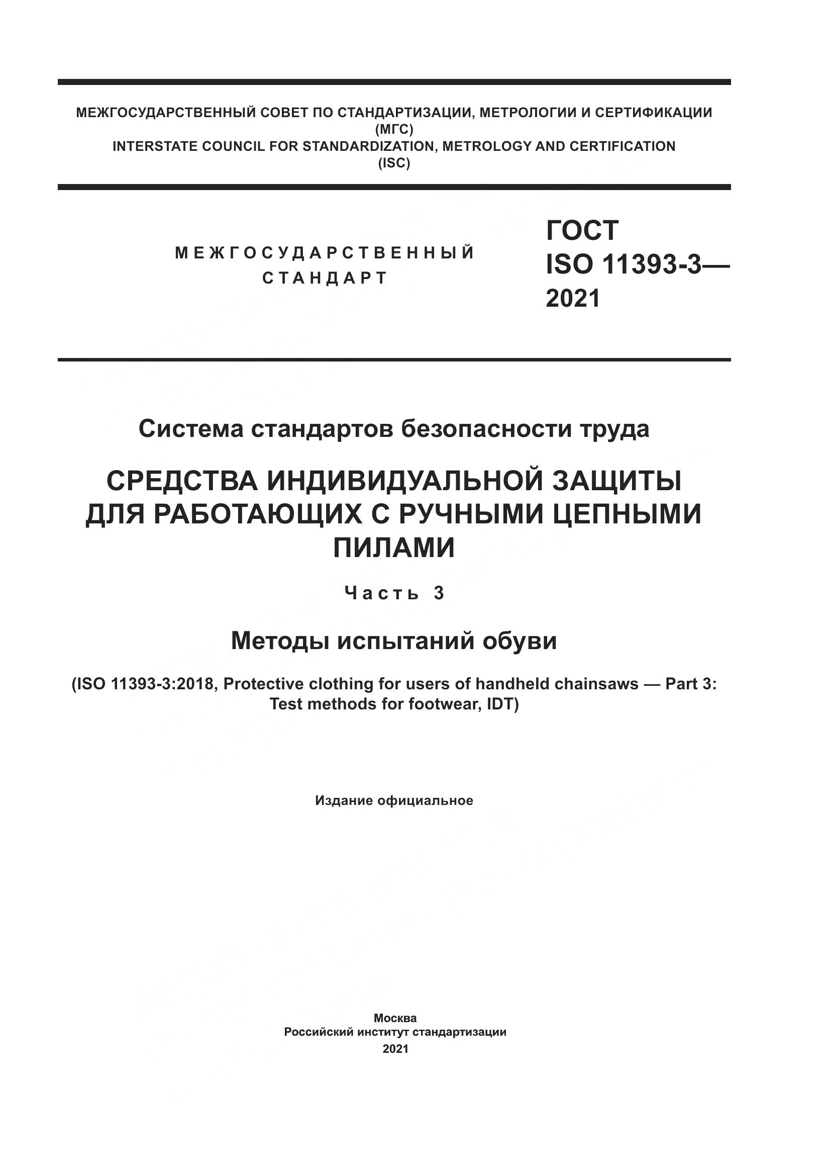 ГОСТ ISO  11393-3-2021, страница 1