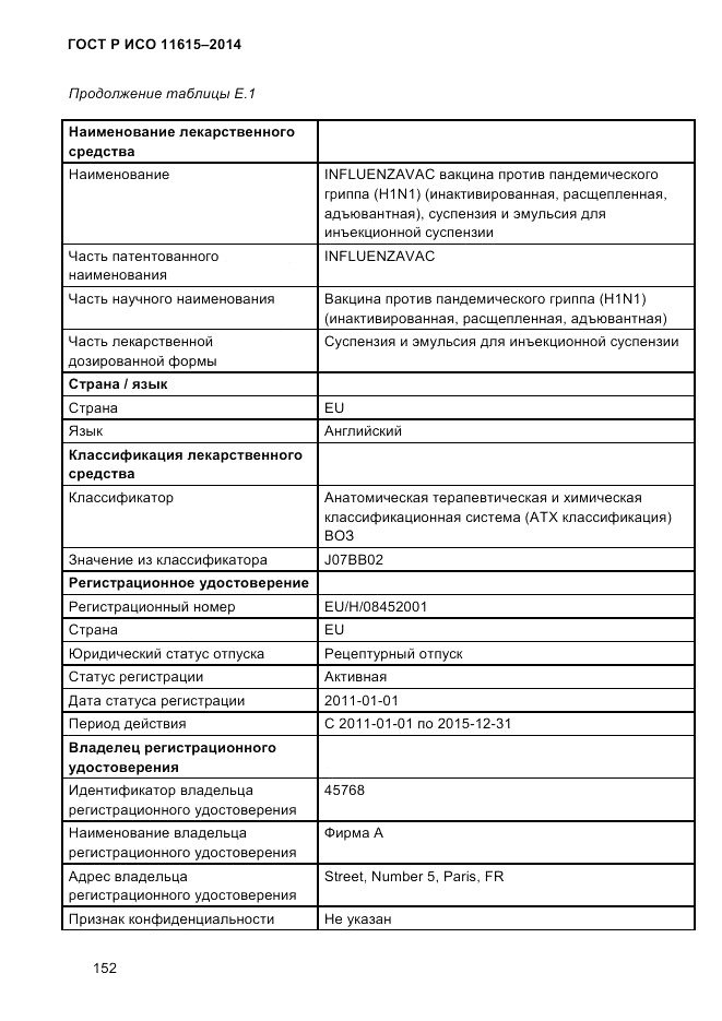 ГОСТ Р ИСО  11615-2014, страница 161