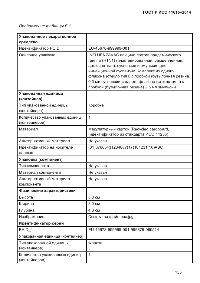 ГОСТ Р ИСО  11615-2014, страница 164
