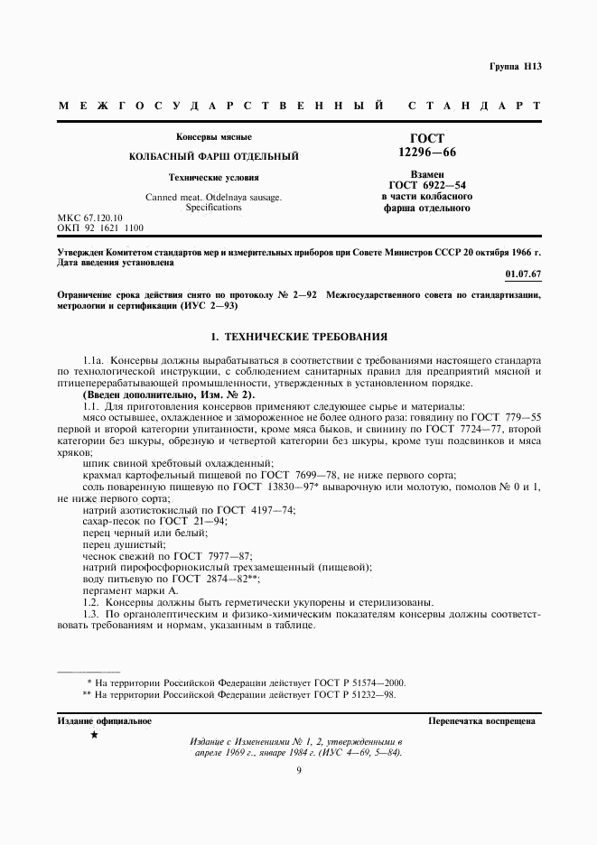 ГОСТ 12296-66, страница 1