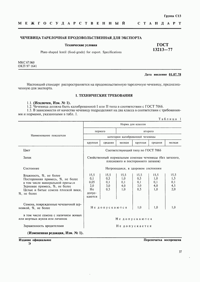 ГОСТ 13213-77, страница 1