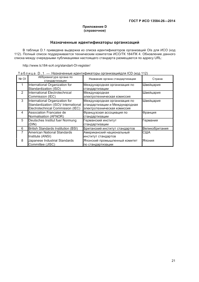 ГОСТ Р ИСО  13584-26-2014, страница 23