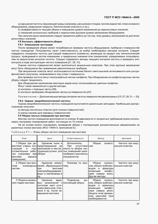 ГОСТ Р ИСО 14644-5-2005, страница 31