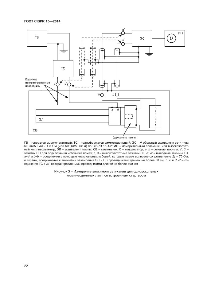 ГОСТ CISPR 15-2014, страница 28