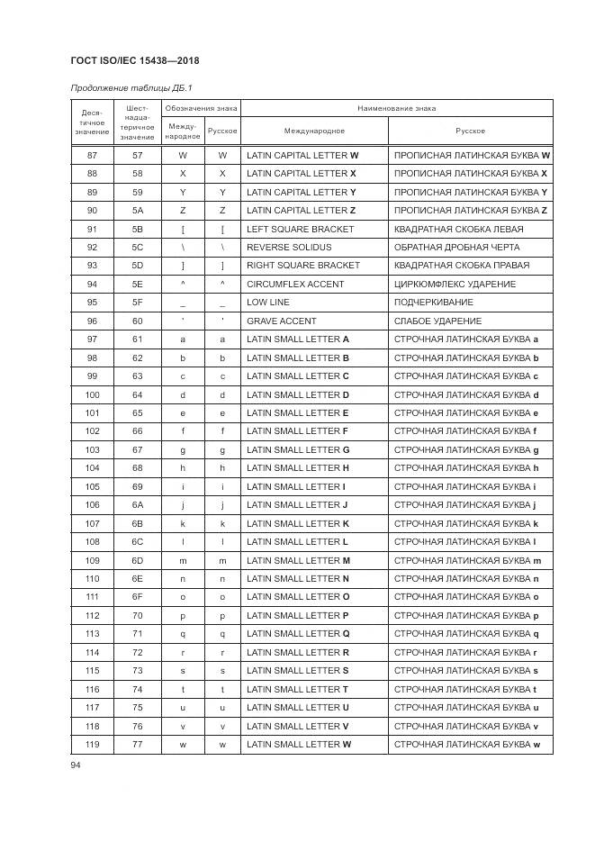 ГОСТ ISO/IEC  15438-2018, страница 100