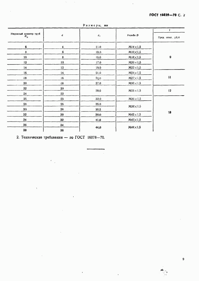ГОСТ 16039-70, страница 9