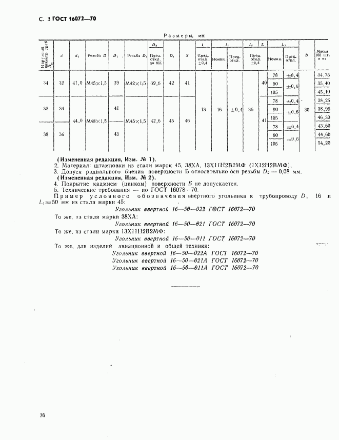 ГОСТ 16072-70, страница 3