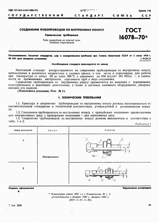 ГОСТ 16078-70, страница 1
