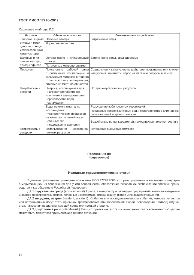 ГОСТ Р ИСО 17776-2012, страница 58