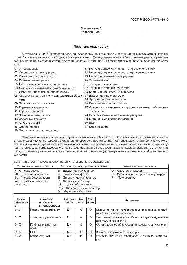 ГОСТ Р ИСО 17776-2012, страница 47