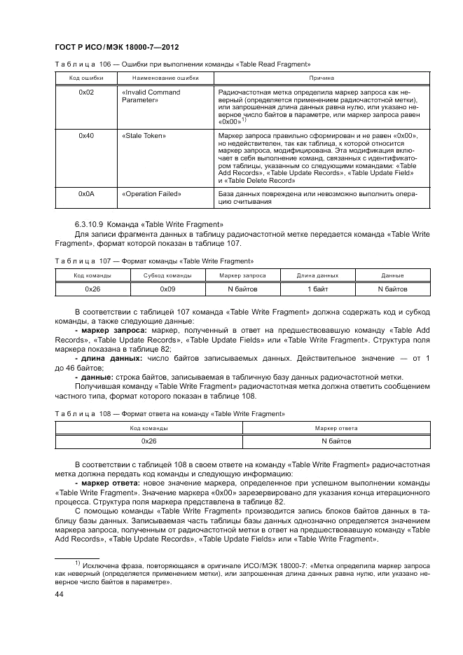 ГОСТ Р ИСО/МЭК 18000-7-2012, страница 54
