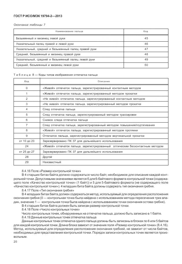 ГОСТ Р ИСО/МЭК 19794-2-2013, страница 24