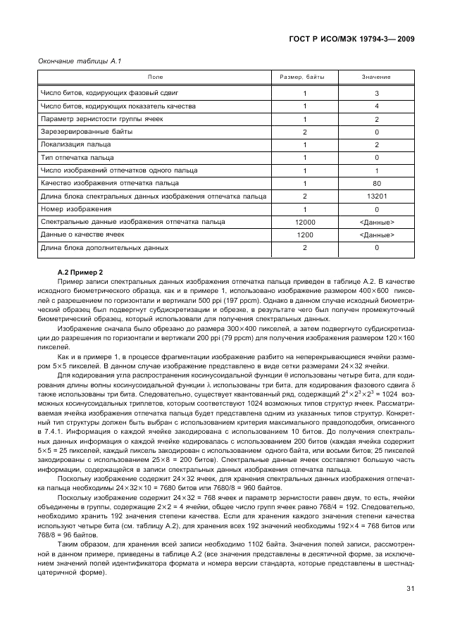 ГОСТ Р ИСО/МЭК 19794-3-2009, страница 35