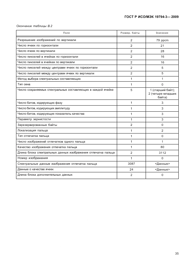 ГОСТ Р ИСО/МЭК 19794-3-2009, страница 39