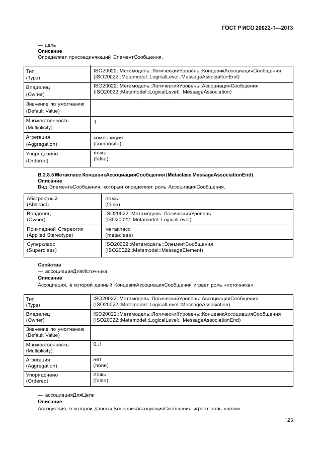 ГОСТ Р ИСО  20022-1-2013, страница 129
