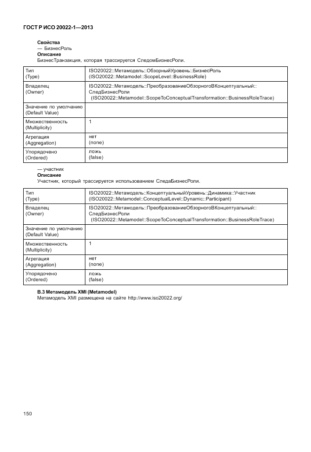 ГОСТ Р ИСО  20022-1-2013, страница 156