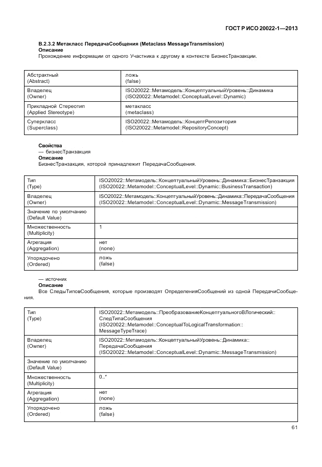 ГОСТ Р ИСО  20022-1-2013, страница 67