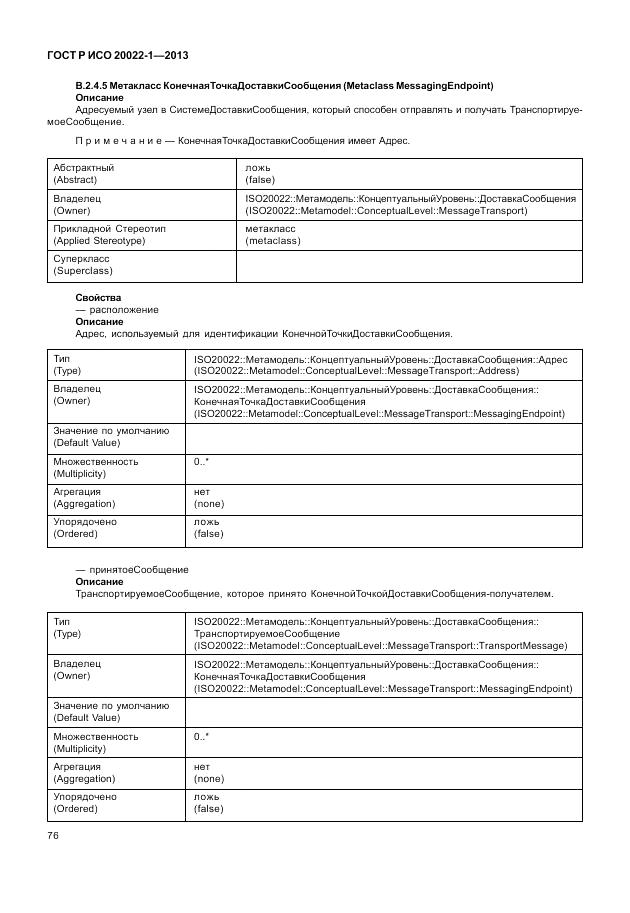 ГОСТ Р ИСО  20022-1-2013, страница 82