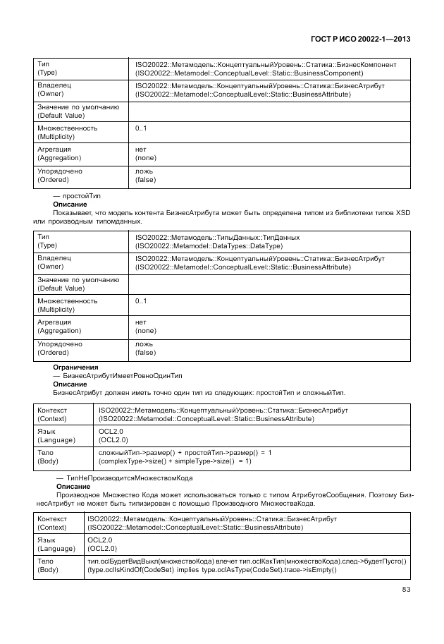 ГОСТ Р ИСО  20022-1-2013, страница 89