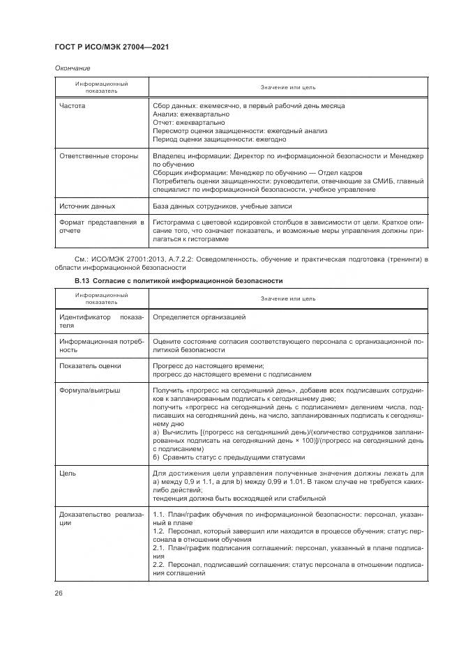ГОСТ Р ИСО/МЭК  27004-2021, страница 30
