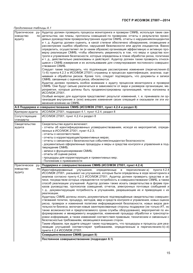 ГОСТ Р ИСО/МЭК  27007-2014, страница 19
