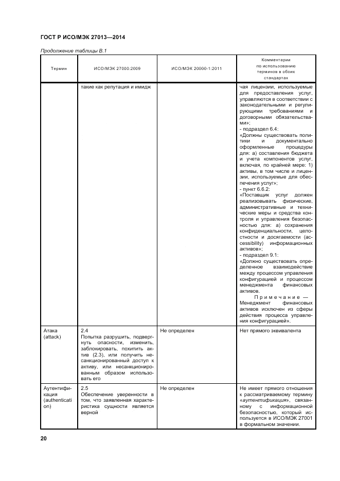 ГОСТ Р ИСО/МЭК  27013-2014, страница 24