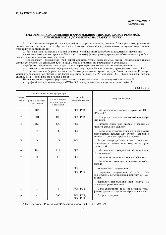 ГОСТ 3.1407-86, страница 18