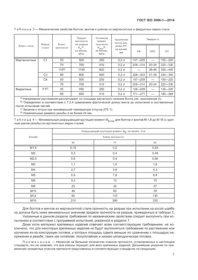 ГОСТ ISO 3506-1-2014, страница 11