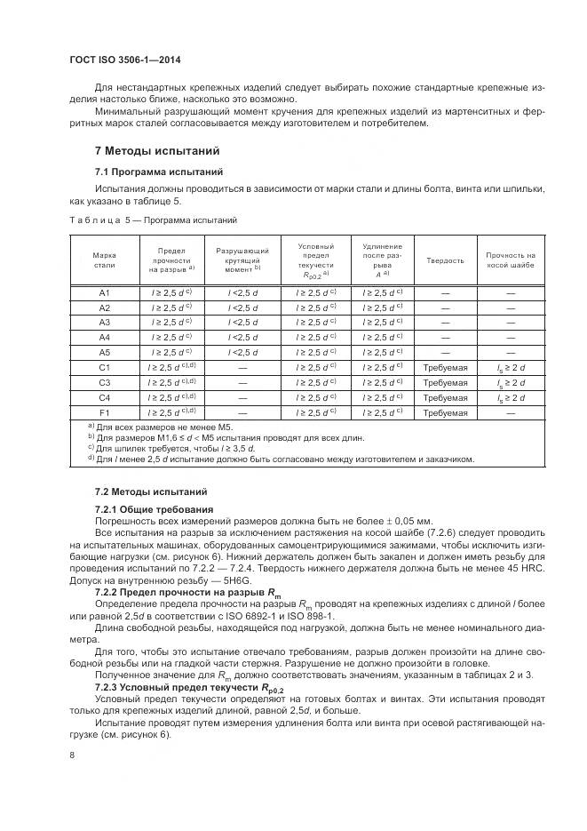 ГОСТ ISO 3506-1-2014, страница 12