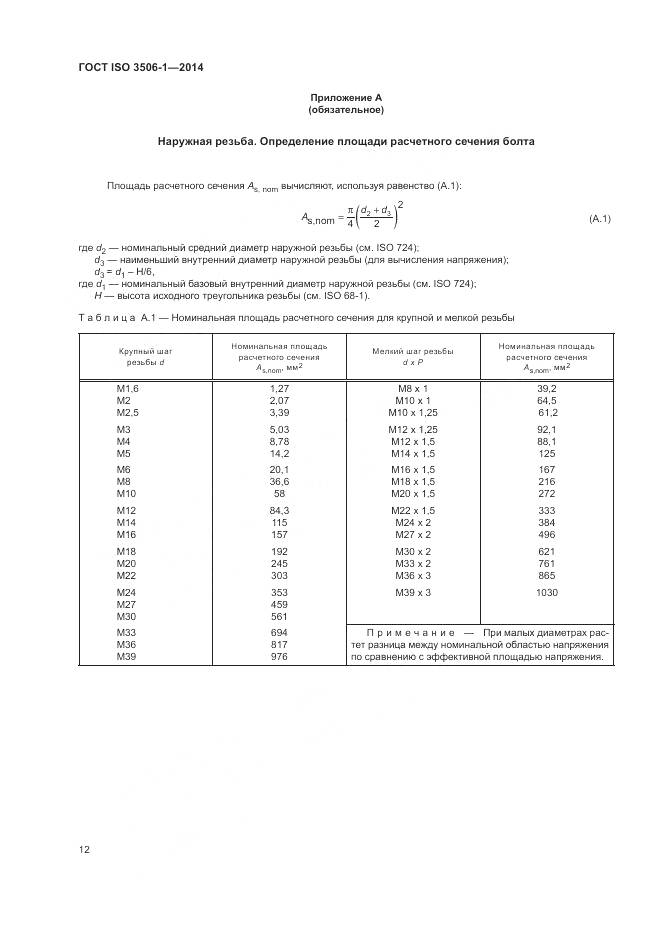 ГОСТ ISO 3506-1-2014, страница 16