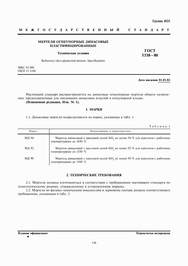 ГОСТ 5338-80, страница 1