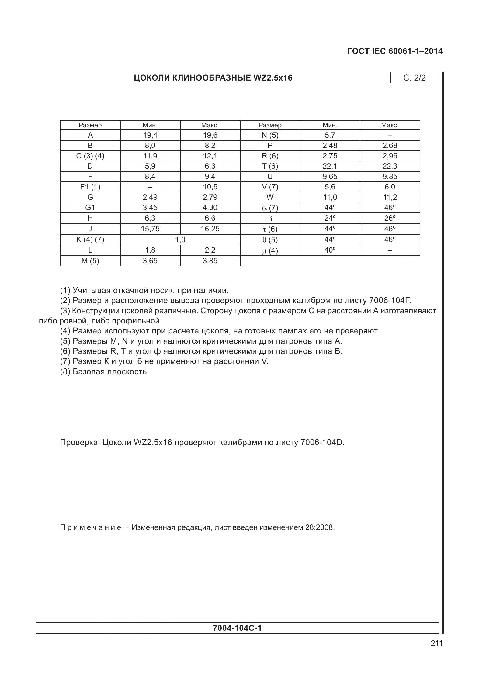 ГОСТ IEC 60061-1-2014, страница 216