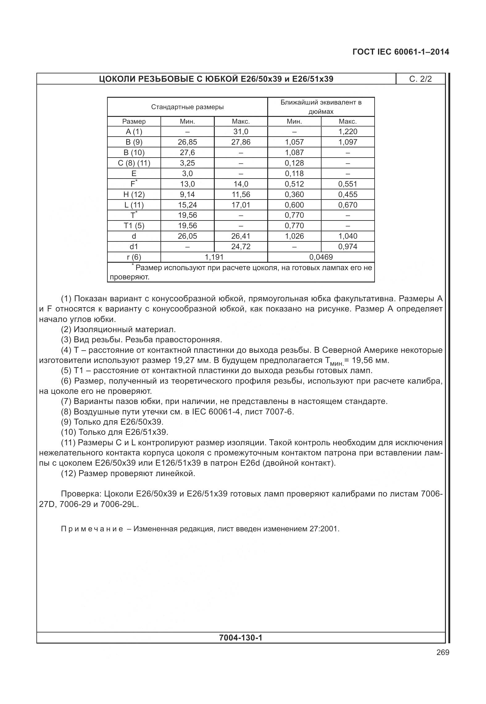 ГОСТ IEC 60061-1-2014, страница 274
