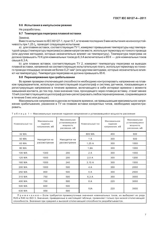 ГОСТ IEC 60127-4-2011, страница 9