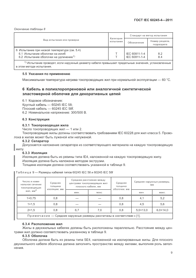 ГОСТ IEC 60245-4-2011, страница 11