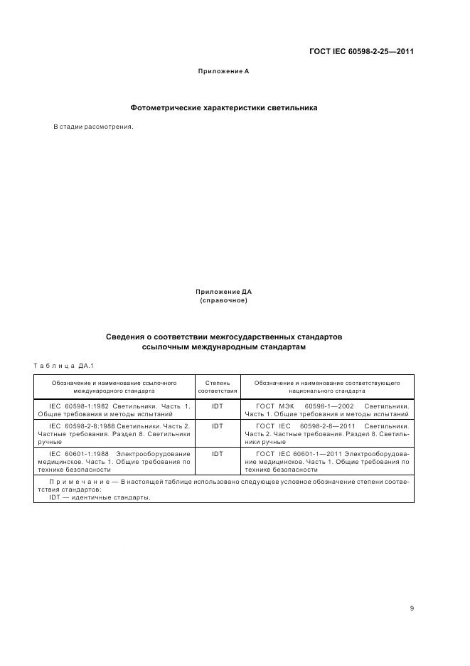 ГОСТ IEC 60598-2-25-2011, страница 11