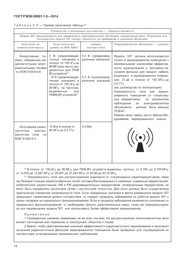 ГОСТ Р МЭК 60601-1-2-2014, страница 84
