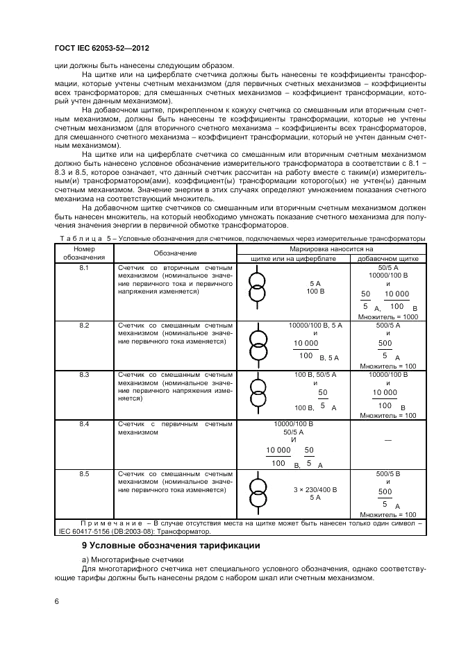 ГОСТ IEC 62053-52-2012, страница 8