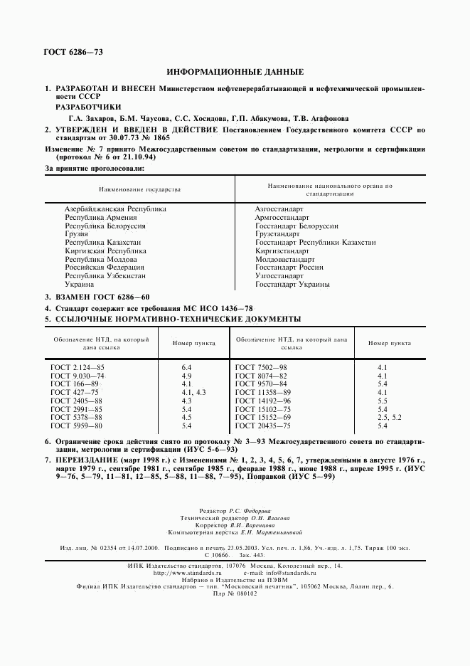 ГОСТ 6286-73, страница 16