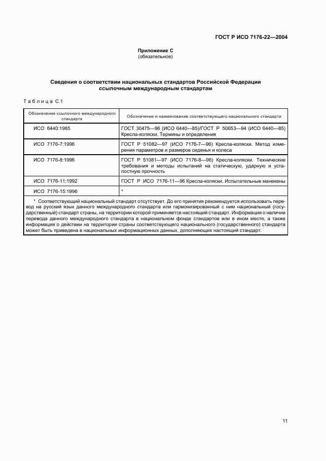 ГОСТ Р ИСО 7176-22-2004, страница 15