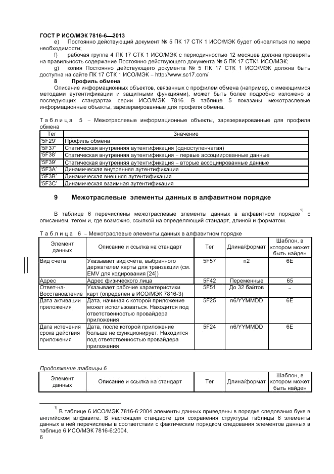 ГОСТ Р ИСО/МЭК  7816-6-2013, страница 10