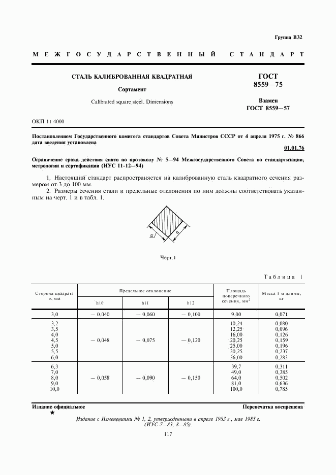 ГОСТ 8559-75, страница 1