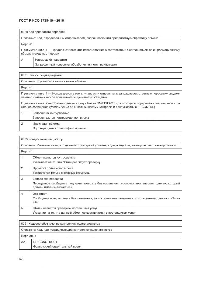 ГОСТ Р ИСО 9735-10-2016, страница 66