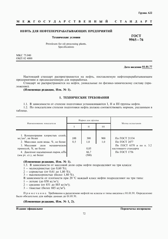 ГОСТ 9965-76, страница 1